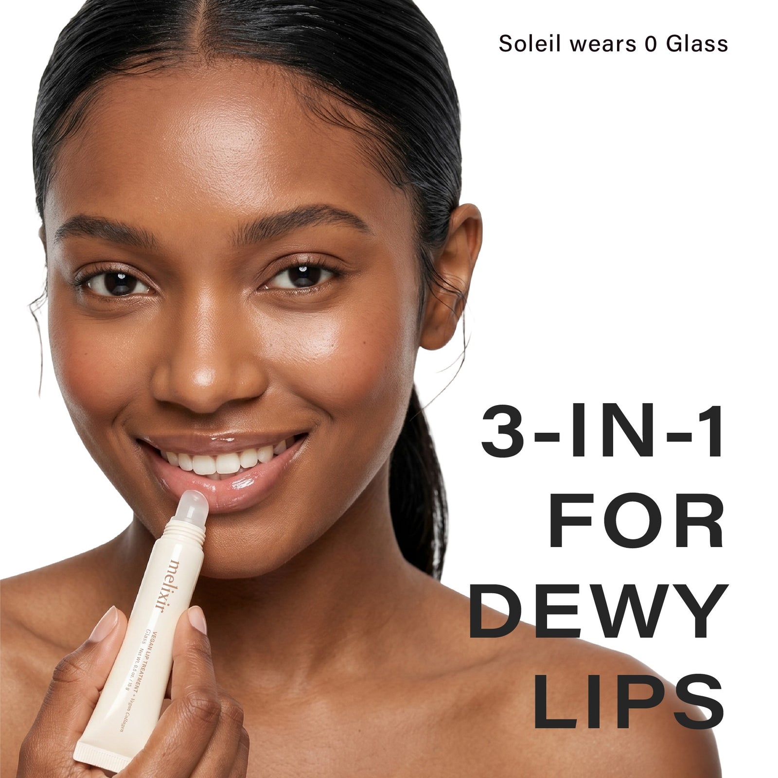 Melixir Vegan Lip Treatment 0 Glass — tube and packaging