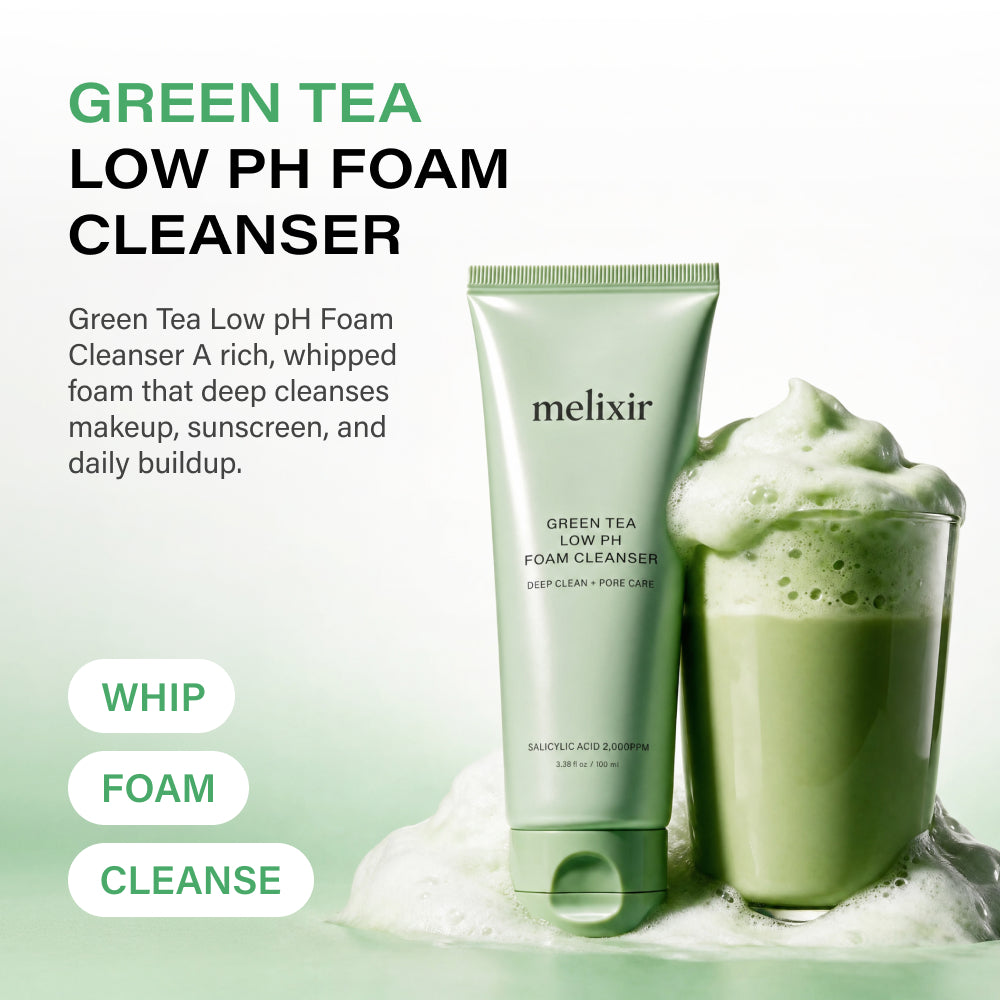 Melixir Green Tea Low pH Foam Cleanser - 2
